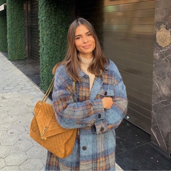 Zara long plaid jacket size XS - Picture 9 of 13